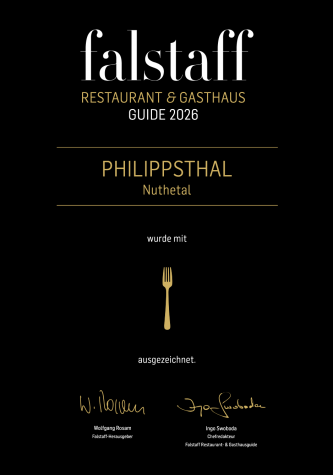 falstaff Restaurant & Gasthaus GUIDE 2026 Auszeichnung Restaurant Philippsthal